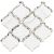Statuario Recycled Glass Glossy Mosaic 2