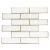 White With Gold Glass Glossy Mosaic