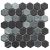 Opalo Black Recycled Glass Matte Mosaic