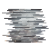 Grigio Glass Brushed Mosaic