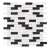 Black & White Glass Mixed Mosaic