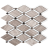 Wooden White Marble Polished Mosaic