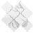 Calacatta Porcelain Polished Mosaic 2