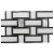 Calacatta Porcelain Polished Mosaic 2