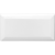 White Ceramic Glossy Beveled Tile